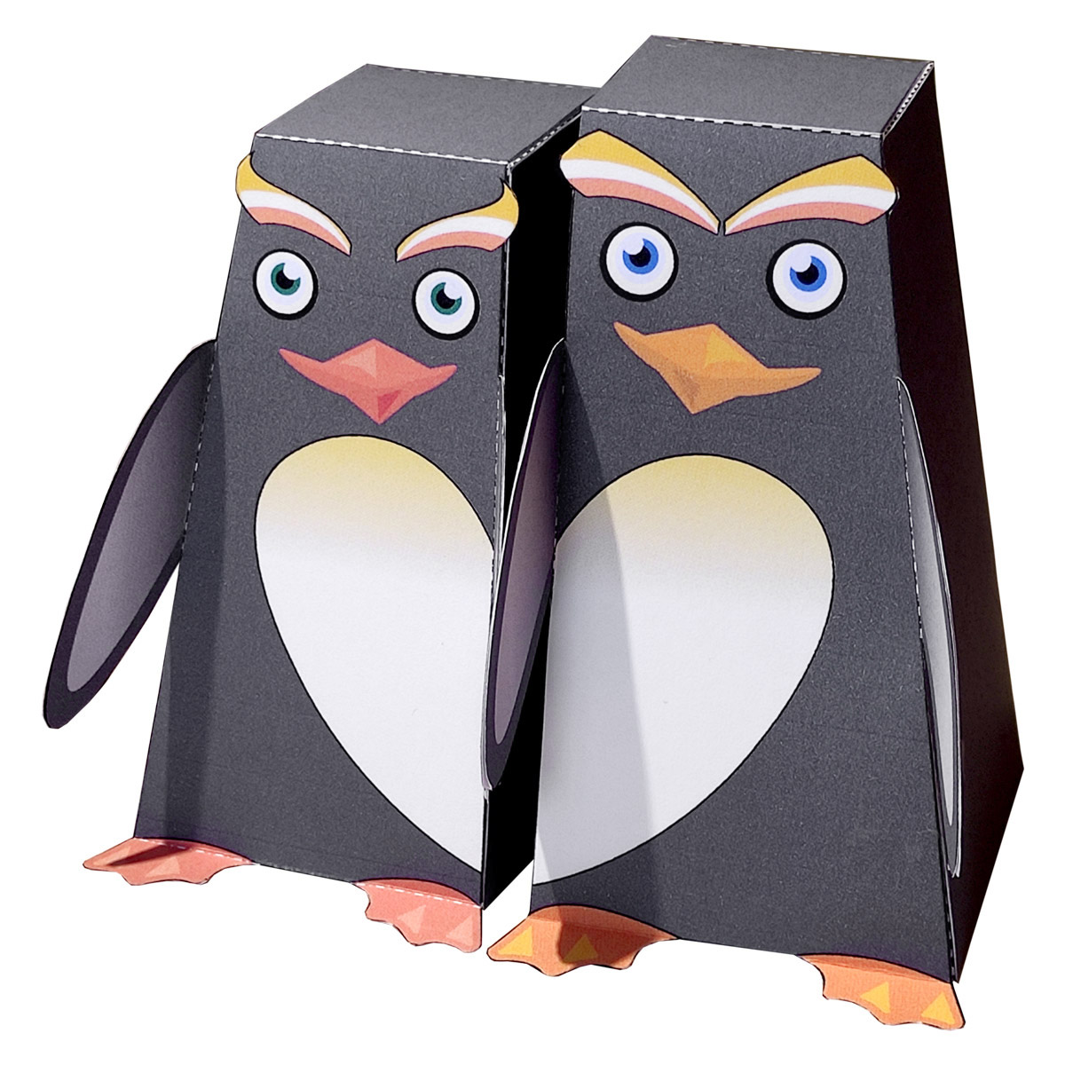 Влюбленные пингвины из бумаги